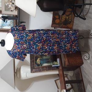 Womens dress plus size 18w Flowers ROAMANS Summer Fall Church Lady
